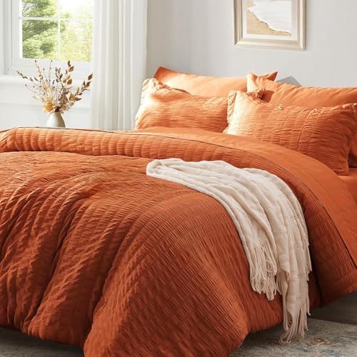 Luofanfei Seersucker Bettwäsche 200x200 Karamell Braun Sommer Gestreift Uni Wende Bettwäsche Set Doppelbett Microfaser Atmungsaktiv Leicht Bettbezug und Kissenbezüge 80x80 cm mit Reissverschluss Luofanfei Seersucker Bettwäsche 200x200 Karamell Braun Sommer Gestreift Uni Wende Bettwäsche Set Doppelbett Microfaser Atmungsaktiv Leicht Bettbezug und Kissenbezüge 80x80 cm mit Reissverschluss von Luofanfei
