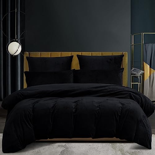 Luofanfei Winter Fleece Bettwäsche 200x220 Winter Schwarz Flausch Samt Nicky Warme Plüsch Wende Bettwäsche Set Cashmere Touch Thermofleece Weich Kuschelig Teddy Plüsch Uni Bettbezug Set Wintermotiv Luofanfei Winter Fleece Bettwäsche 200x220 Winter Schwarz Flausch Samt Nicky Warme Plüsch Wende Bettwäsche Set Cashmere Touch Thermofleece Weich Kuschelig Teddy Plüsch Uni Bettbezug Set Wintermotiv von Luofanfei