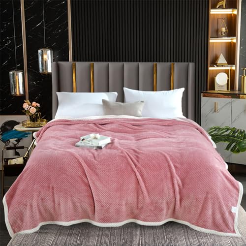 Luofanfei Wohndecke Rosa Altrosa Tagesdecke Schlafzimmer Plüsch Fleece Decke Sofaüberwurf Modern Natürlich Tiere Muster Sofa überwurf 180x200 cm von Luofanfei