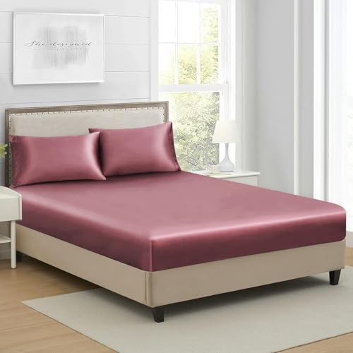 Spannbettlaken 100x200 Altrosa Rosa Satin Boxspringbett Steghöhe 30 cm Muster Hohe Matratze Frottee Topper Bettlaken Seide Glänzend Spannbetttuch 100 x 200cm Spannbetttücher für bis 25-30 cm Spannbettlaken 100x200 Altrosa Rosa Satin Boxspringbett Steghöhe 30 cm Muster Hohe Matratze Frottee Topper Bettlaken Seide Glänzend Spannbetttuch 100 x 200cm Spannbetttücher für bis 25-30 cm von Luofanfei