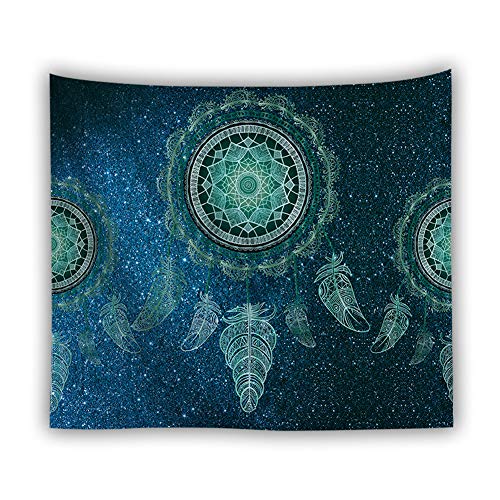 Wandteppich Psychedelic Blau Wandteppich Traumfänger Tapisserie Sterne Hausdekor Bohemian Deko Tuch Wandtuch Wandbehang 200X150cm von Luofanfei