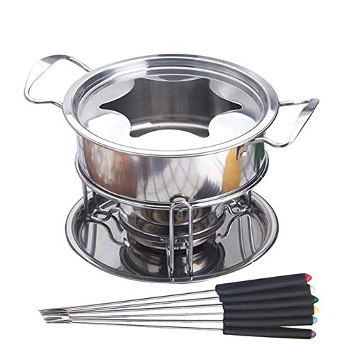 Luoji Fondue-Set, Fondue Aus Edelstahl, Fondue Küchenzubehör, Fondueset Für Käsefondue, Schokofondue Oder Ölfondue von Luoji