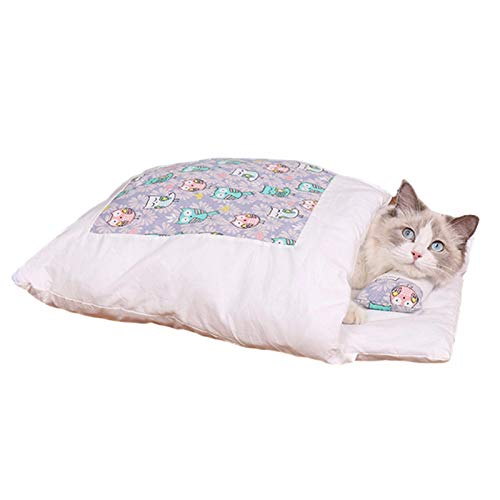 Luoji Katze Schlafsack Warm Waschbare Kätzchen Bett Kuschelsack Decke Matte Katzen Hunde Nest Höhlenhaus Haustier Schlafsäcke Für Katzen Kätzchen Und Hund von Luoji