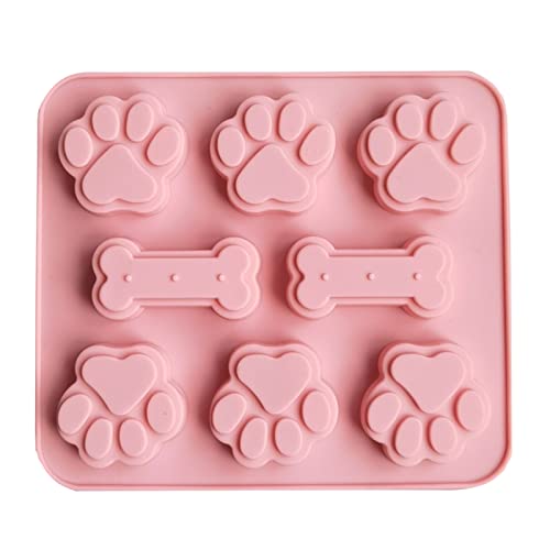 Luojuny Keksform 8 Hohlraum DIY Anti-Deform Cat Claw Cookie Sold for Party Rosa von Luojuny