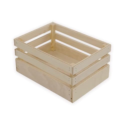 Aufbewahrungsbox aus natürlichem Holz. von Lupia