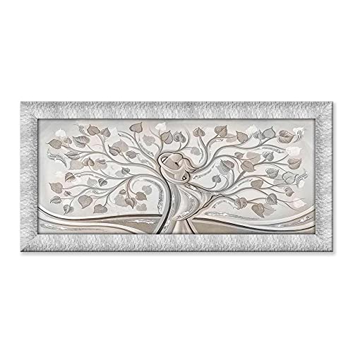 Bild auf Leinwand PRINCE 65x135 cm ALBERO ABBRACCIO MIX SILVER von Lupia