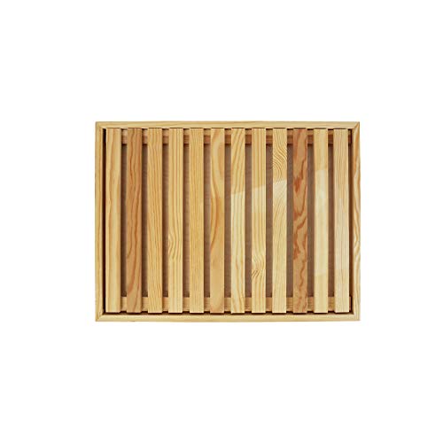 Brotschneidebrett aus Holz mit Krümelschublade 25 x 35 cm von Lupia