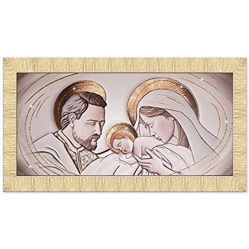 Lupia - Quadro moderno PRINCE su tela e cornice PRINCE THE KISS CERAMIC ORO GOLD, Sacra Famiglia, Stampa artigianale con brillantini, Adatto per soggiorno e camera da letto, Oro, 63x133 cm Lupia - Quadro moderno PRINCE su tela e cornice PRINCE THE KISS CERAMIC ORO GOLD, Sacra Famiglia, Stampa artigianale con brillantini, Adatto per soggiorno e camera da letto, Oro, 63x133 cm von Lupia