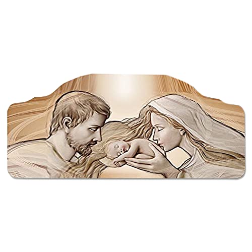 Lupia Rahmen Nachttisch Holy Holy Kiss braun verarbeiteten On Board, Holz, 42 x 92 cm von Lupia