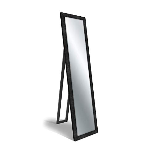 Lupia Standspiegel Floor Mirror 40 x 160 cm Boston Shabby Black Holz Schwarz von Lupia
