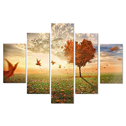 Lupia Modernes Bild 5 Stück aus Holz Vogue 66X115 cm Foglie Al Vento, Mehrfarbig, 66x115x0,8 cm Lupia Modernes Bild 5 Stück aus Holz Vogue 66X115 cm Foglie Al Vento, Mehrfarbig, 66x115x0,8 cm von Lupia
