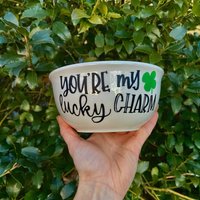 St. Patrick Day Müslischale | Glücksbringer Keramik Schale Personalisiertes St Patrick's Geschenk St. Patrick Day Müslischale | Glücksbringer Keramik Schale Personalisiertes St Patrick's Geschenk von Lupity
