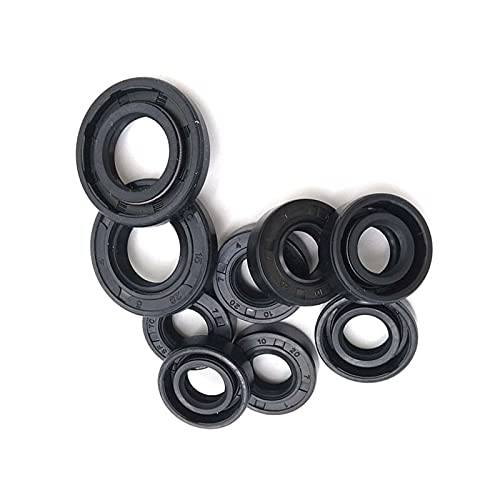 Tc Nbr Wellendichtring aus Nitril Covered Doppellippendichtring mit Schraubenzugfeder, 24X48X10mm 2Pcs Tc Nbr Wellendichtring aus Nitril Covered Doppellippendichtring mit Schraubenzugfeder, 24X48X10mm 2Pcs von Lupsty