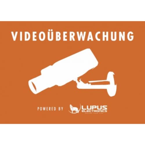 Lupus Aufkleber: Achtung Videoüberwachung, 10862 von Lupus Electronics