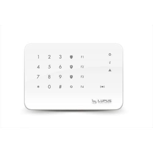 Lupus Electronics 12109 Outdoorkeypad V2 für die XT Smarthome Alarmanlagen, 4 Automationstasten, Relaisausgang, wetterfest, Batterie- oder Netzbetrieb, Modell 2017, Weiß von Lupus Electronics