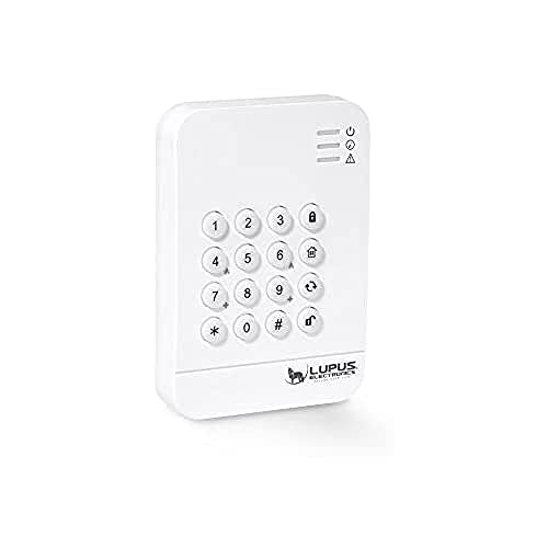 LUPUSEC 12106 Keypad V2 für die XT Smarthome Alarmanlagen, PIN-Abfrage, Benutzeranzeige der Zentrale, Zugangskontrolle, kompatibel mit XT2 Plus und XT3, Weiß von Lupus Electronics