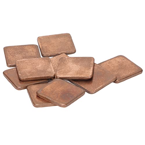 100 Stück 4 Größen Kupfer Pad Shim Thermal Kit – IC Chipsatz GPU CPU Thermal Heatsink Kupfer Pad Shim (15x15mmx0.5mm 1mm 1.5mm 2mm)(15x15x2.0mm) von Luqeeg