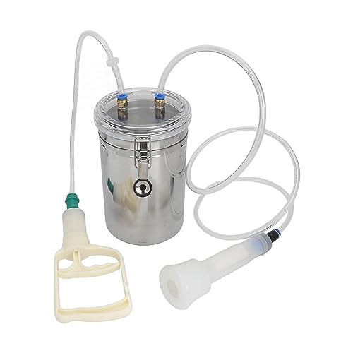 2L Ziegen Melk Maschine Tragbare Haushalts Ziegen Melk Maschine, Hand Vakuumpumpe Manuelle Impuls Flasche Manuelle Bedienung Ziegenmilch für Schafziegen 2L Ziegen Melk Maschine Tragbare Haushalts Ziegen Melk Maschine, Hand Vakuumpumpe Manuelle Impuls Flasche Manuelle Bedienung Ziegenmilch für Schafziegen von Luqeeg