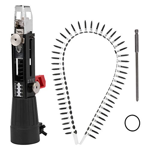 Adapter für Kettennagelpistole, Automatische Schraubenpistole, Bohrmaschinen-kettensatz Bohrschrauber Ausrüstung zum Anziehen Von Schrauben Holzbearbeitungswerkzeug für Gipskarton von Luqeeg