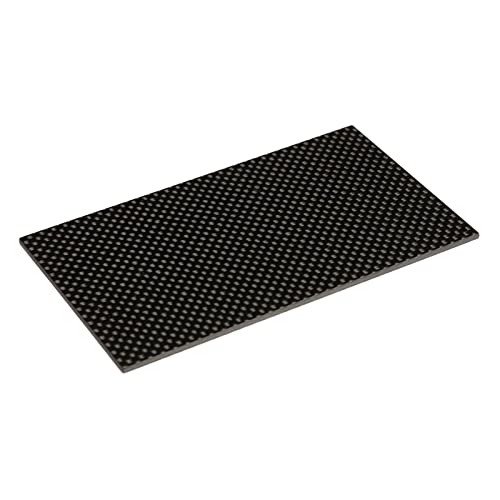 Carbon Fiber Sheet 75x125x0.5mm Erhältlich in 0.5mm 1mm 1.5mm 2mm 3mmdicke 100% 3K Carbon Fiber Plate Sheet Twill Matte(75x125x0.5mm/3.0x4.9x0.02inch) von Luqeeg