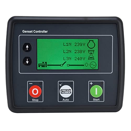 DSE4510 Generator Steuerung, LCD Anzeige Generator Generator Steuerung, Auto Start Stop Netzausfall Kontrollmodul 3 Phasen Stromaggregat Steuerung mit DREI Fernbedienungen von Luqeeg