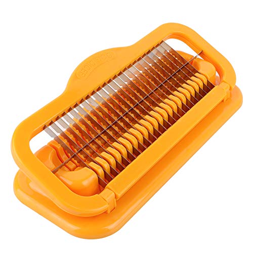 Hot Dog Cutter - Edelstahl Wurstschneider Bananenschneider Küchenhelfer für Obst, Gemüse, Hotdog, Schinken, Erdbeere, Gurke von Luqeeg