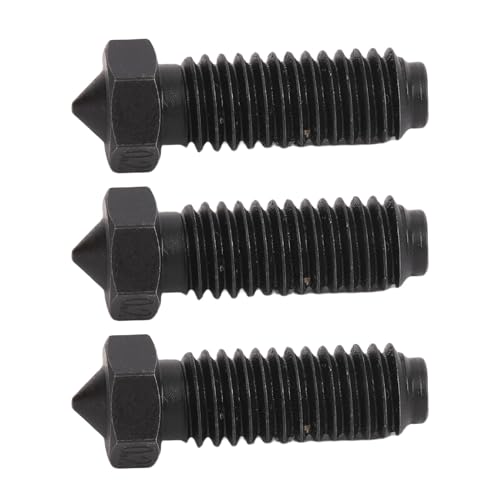 Luqeeg 10 Packungen Gehärteter Stahldüsen -Kit -Ersatz für Anykubic Kobra S1, S1 Combo, Kobra 3, Ace Pro 3D Drucker (0,2 mm) von Luqeeg