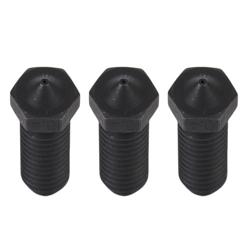 Luqeeg 10 Packungen Gehärteter Stahldüsen -Kit -Ersatz für Anykubic Kobra S1, S1 Combo, Kobra 3, Ace Pro 3D Drucker (0,4 mm) von Luqeeg