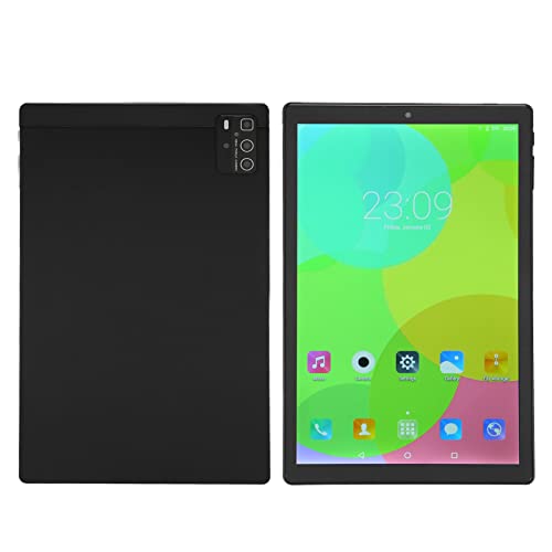 Luqeeg 10 Zoll Tablet – 6 GB RAM 128 GB ROM, 2560 X 1600 IPS-Touchscreen, 2,4 G 5 G WiFi-Tablet 8 Core CPU Calling HD Tablet für Office School Home für Android 11, 5000 MAh Akku, Schwarz von Luqeeg