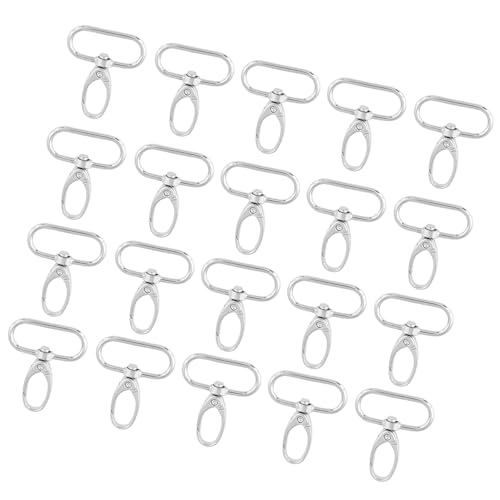 Luqeeg 20pcs Schlüsselbund -Hakenclip, Zink -Legierungs -Beutelverschlüsse, Keychain -Schlüsselringhaken, Kleine Metallstrich -Trigger -Clips für Schlüsselkettenherstellung, DIY (32 mm) von Luqeeg