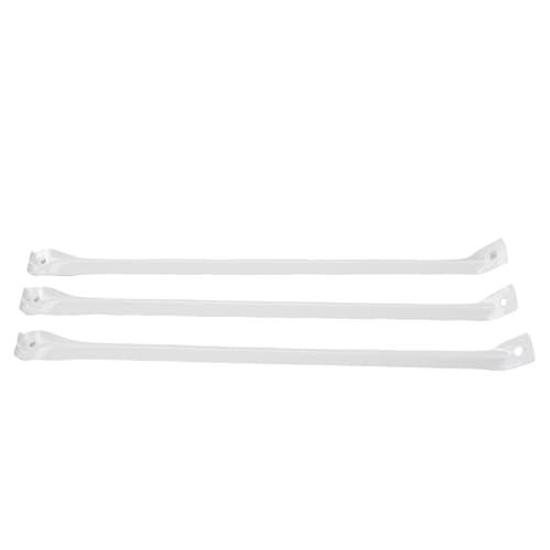 Luqeeg 30 Cm Drahtregalhalterungs Set Legierter Stahl 3 Stück 43 Cm Metalldrahtregal tützstangen 6 Stück Klemmen 2 Stück Endhalterungen mit Dübeln Schrauben Stabile Unterstützung von Luqeeg