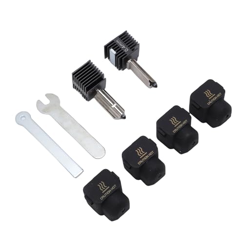 Luqeeg 3D -Drucker -Hotend Kit, 0,4 Mm Gehärtete Stahldüse, Hochtemperatur Vollmetalldruckkopf Extruder mit 4pcs Silikonabdeckungen, Kompatibel mit Lab, H2D Kombination von Luqeeg