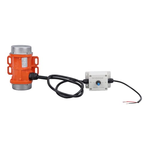 Luqeeg Betonvibrator -Vibrationsmotor 30W, Kompakt 4000 U/Min Geschwindigkeitskontrolle Elektromotor IP65 Wasserdicht, Aluminiumlegierungskonstruktion für Bergbau, Metallurgie, (60W) von Luqeeg