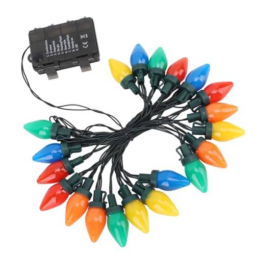 Luqeeg C9 LED-Weihnachtslichterkette, 16,4 Fuß, 20 LEDs, Wasserdicht, C9-Erdbeerlichter für den Innen- und Außenbereich, Mehrere Szenarien, Intimes Design Luqeeg C9 LED-Weihnachtslichterkette, 16,4 Fuß, 20 LEDs, Wasserdicht, C9-Erdbeerlichter für den Innen- und Außenbereich, Mehrere Szenarien, Intimes Design von Luqeeg