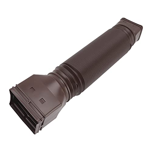 Luqeeg Downspout-Extender, 2er-Pack Ablaufrohr-Verlängerung, Einziehbares Regenrinnen-Drainagerohr Abflussverlängerungen nach Unten Dachrinnenanschluss Regenwasserablauf (Braun) von Luqeeg