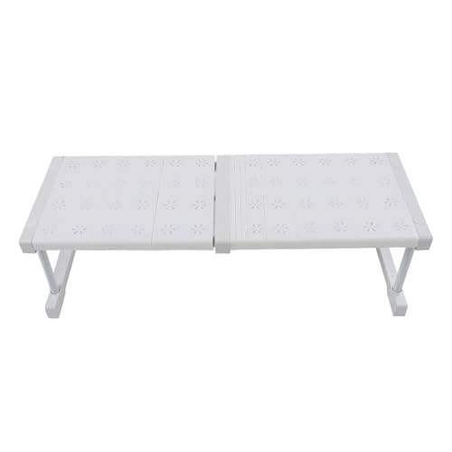 Luqeeg Erweiterbares Schrankregal, DIY-Trennwand, Höhenverstellbar, Spannregal, Kleiderschrank-Organizer, Moderner Stil Robust Langlebig für Schrank Kleiderschrank Badezimmer (Länge 47-68cm / von Luqeeg