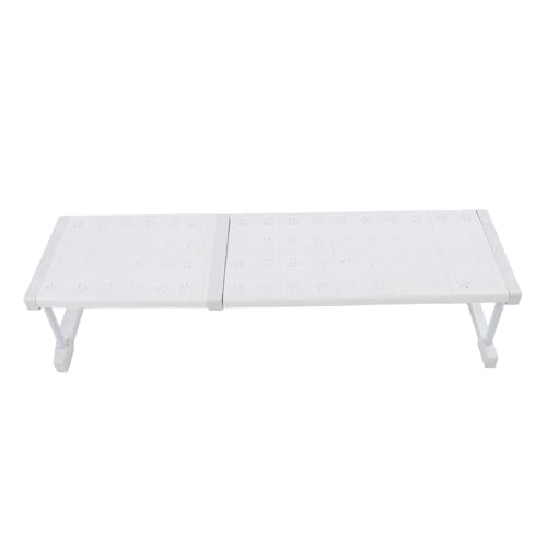 Luqeeg Erweiterbares Schrankregal, DIY-Trennwand, Höhenverstellbar, Spannregal, Kleiderschrank-Organizer, Moderner Stil Robust Langlebig für Schrank Kleiderschrank Badezimmer (Länge 67-88cm / von Luqeeg