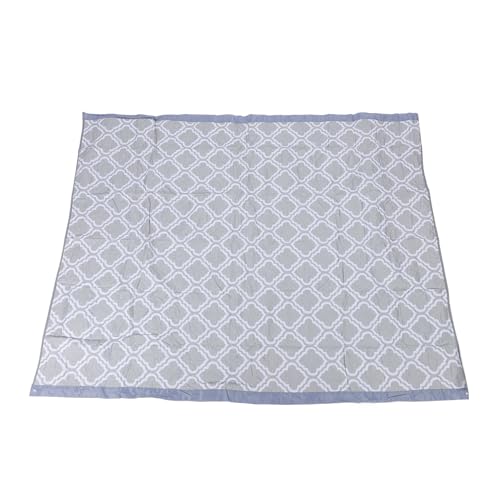 Luqeeg Extra Große Outdoo Picknickdecke, 190 X 140 cm Faltbar Doppelseitig Regenfest Picknickmatte Stranddecke Strandzubehör für Camping Wandern Rasen Reisen Park (Gray) von Luqeeg