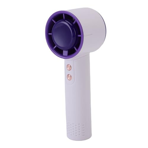 Luqeeg Handheld-Fan, Mini-Reisefans, 1-120 Speed Mini Tragbarer Lüfter, 3000-mAh-wiederaufladbare Persönliche Fans mit 7 Farb-LED-Leuchten, Luftkühlfan für Männer, Reisen, Camping, Outdoor von Luqeeg