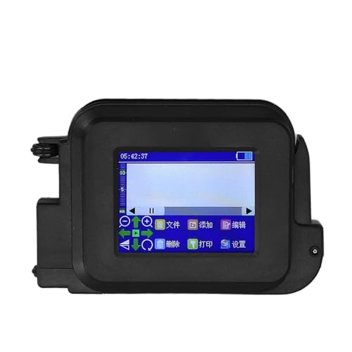 Luqeeg Handheld-Tintenstrahldrucker-Pistole, Tragbar Mini-Tintenstrahl-Codierer mit LED-Touchscreen Schnell Trocknende Tintenstrahl-Codiermaschine für Etiketten, Produktionsdatum, von Luqeeg