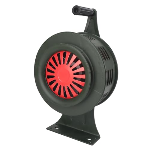 Luqeeg Handkurbel -Schallalarm, Einstellbares Volumen Wasserdichtes Aluminium -Legierungshandbuch Betriebener Siren für Notfälle, mit Großem Effektivem Bereich, Self Guard -Werkzeug (OD grün) von Luqeeg