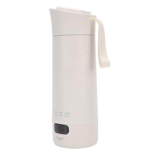 Luqeeg Kleiner Heißer Wasserkessel, Tragbarer Mini -Wasserkocher, 300 W 400 Ml Tragbarer Edelstahl -Reise -Teekessel mit Display und 4 Modi für Außen-, 3 Minuten (EU -Stecker 220 V) von Luqeeg