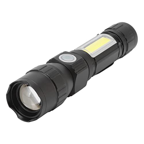 Luqeeg LED-Taschenlampe Wiederaufladbar, Superhelle wasserdichte Taschenlampe, Taschen-Taschenlampe mit -Licht, 7 Beleuchtungsmodi, Taschenlampe aus Aluminiumlegierung für Notfall von Luqeeg