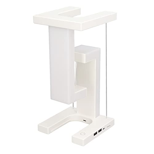 Magnetschwebe Schreibtischlampe | LED Smart Moderne Lampe Nachtlicht | 3-Stufen Touch Steuerung | Anti Schwerkraft Tischlampe für Home Office von Luqeeg