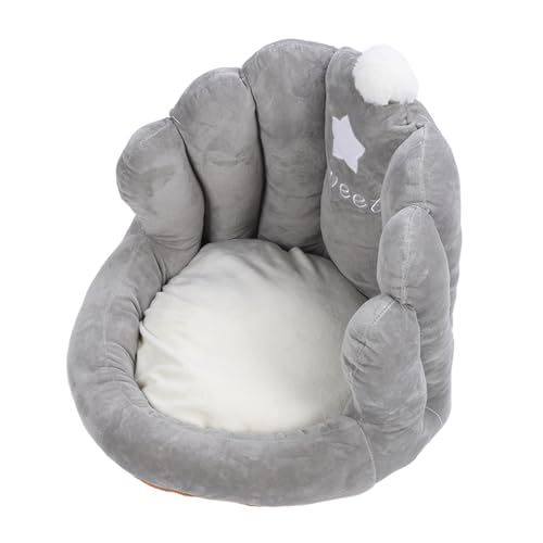 Luqeeg Niedliches Stuhlkissen, mit Schaumstoff Gefülltes Schreibtisch-Sitzkissen, Rutschfestes Bodensitzkissen, Stuhlpolster, Rückenstütze für Gamer-Schlafzimmerdekoration (Grey) von Luqeeg