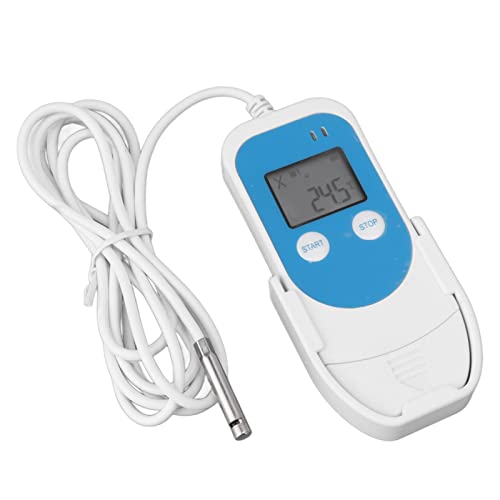 Luqeeg Temperatur-Feuchtigkeits-Datenlogger, Hochgenauer PDF-Bericht, Thermometer-Recorder, USB-Datenlogger, Kühlschrank-Thermometer-Recorder, Thermometer-Überwachung für die Kühlkette von Luqeeg