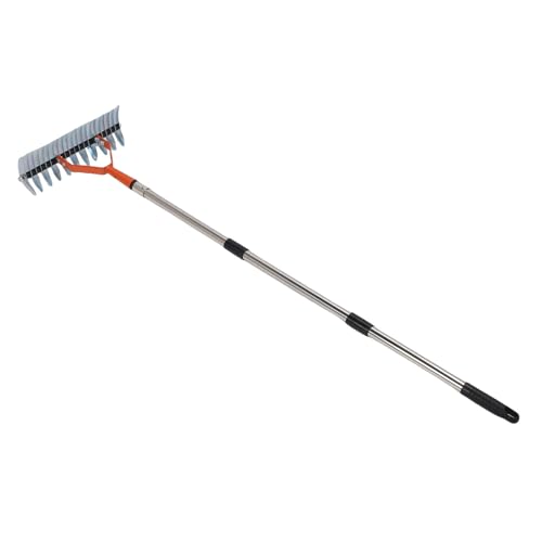 Luqeeg Thachch -Rake, Einstellbare Rasen -Stroh Rakes mit Griff, Abnehmbares Metall Detcher Zum Entfernen von Toter Gras, Ausschnitten, Lockern des Bodens, Gartens, Garten, Rasen Luqeeg Thachch -Rake, Einstellbare Rasen -Stroh Rakes mit Griff, Abnehmbares Metall Detcher Zum Entfernen von Toter Gras, Ausschnitten, Lockern des Bodens, Gartens, Garten, Rasen von Luqeeg