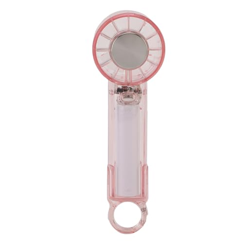 Luqeeg Tragbarer Handventilator mit Schnalle, Hochgeschwindigkeits-Leise, USB-Hand-Mini-Ventilator 3 Windgeschwindigkeiten Kompakt tragbar für Outdoor Aktivitäten auf Reisen (PINK) von Luqeeg