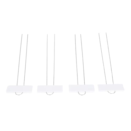 Luqeeg Verunglungsstahl -Pflanzen -Tags, 30pcs Pflanzenname Tags, Wetterfeste Pflanzen Marker, Gartenetiketten für Gewächshäuser, Topfpflanzen, Blumenbeete (WHITE) von Luqeeg