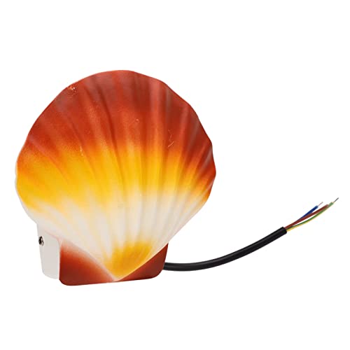 Wandleuchte Dekor, IP65 Wasserdichtes LED-Licht, Sommer-Strand-Muschel-Lampe Künstlerische Dekorative Wandbehangleuchten Warmes Licht Im Innen- und Außenbereich Für Garten Wohnzimmer Schlafzimmer von Luqeeg
